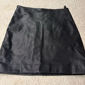 Faux Leather Mini Skirt